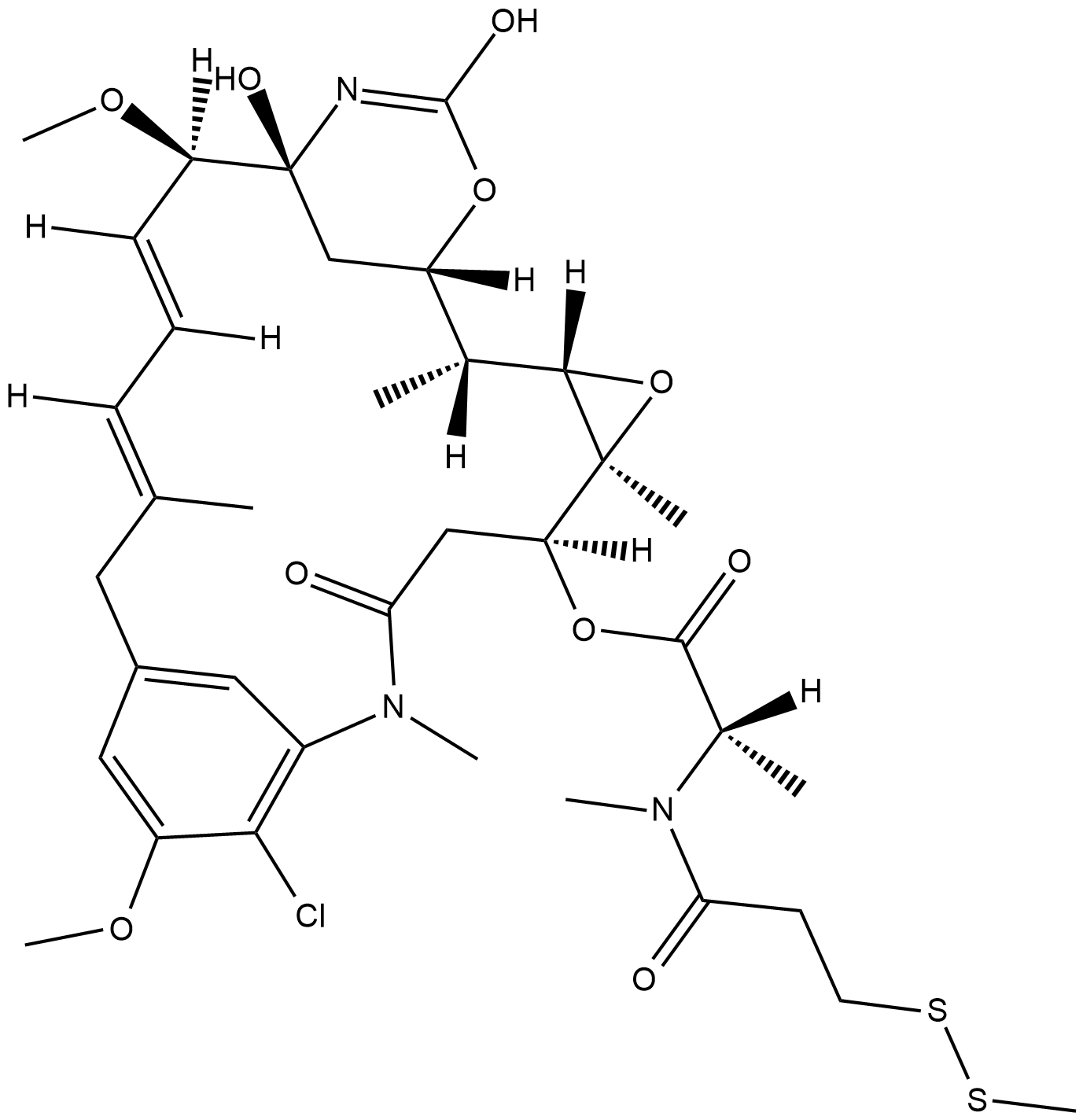DM1-SMe Chemische Struktur