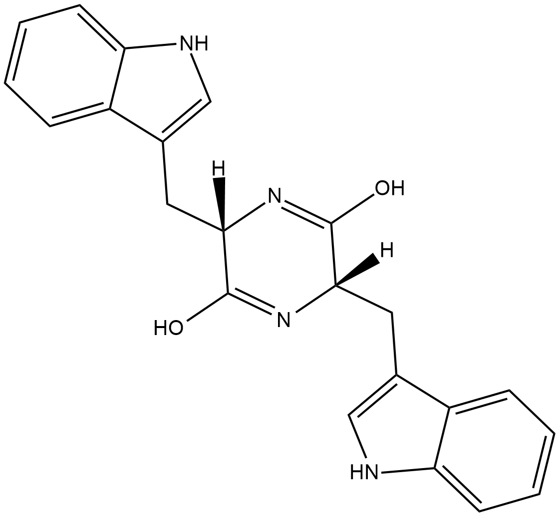 Cyclo(L-Trp-L-Trp) 化学構造