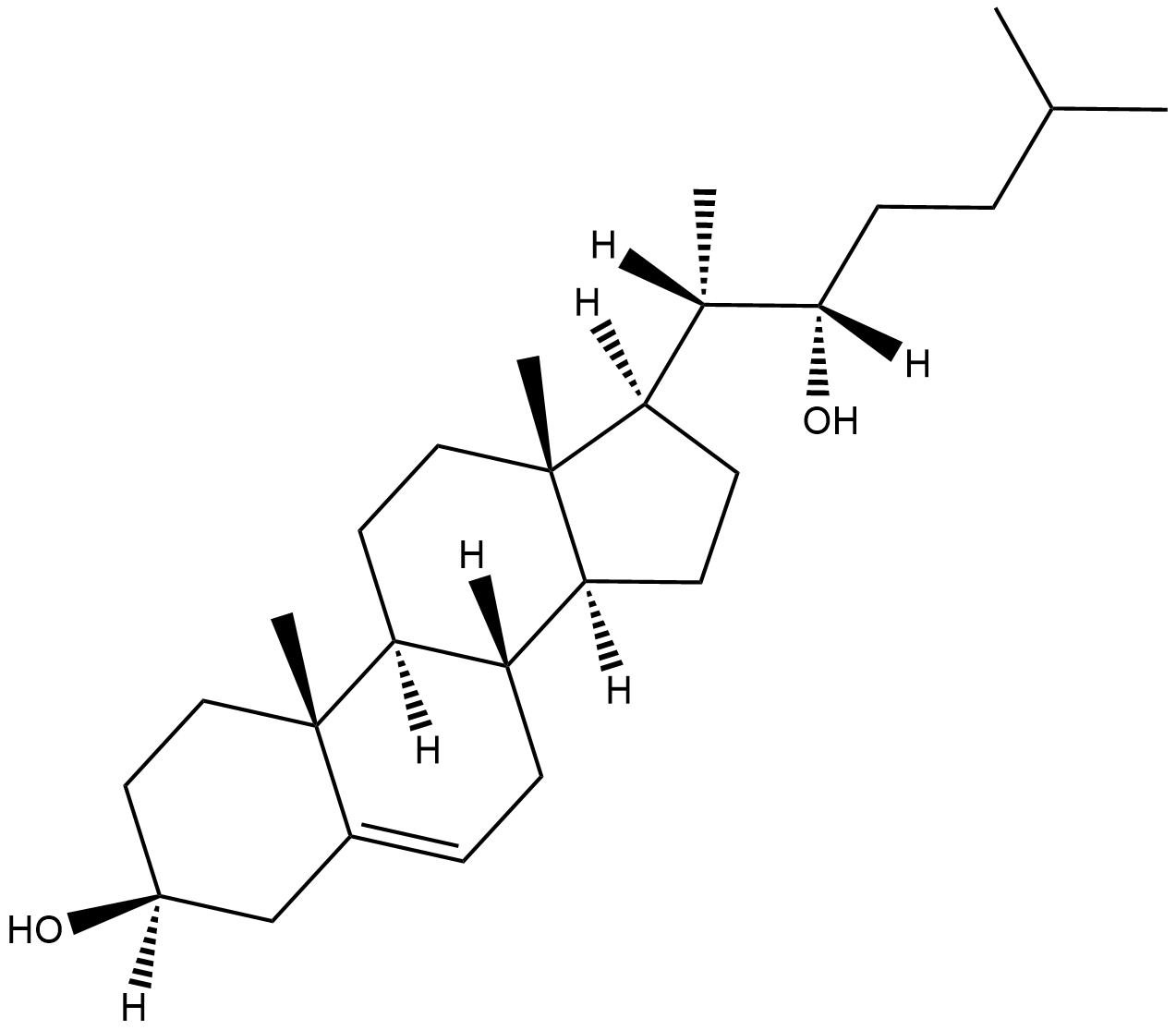 22(S)-hydroxy Cholesterol  Chemical Structure