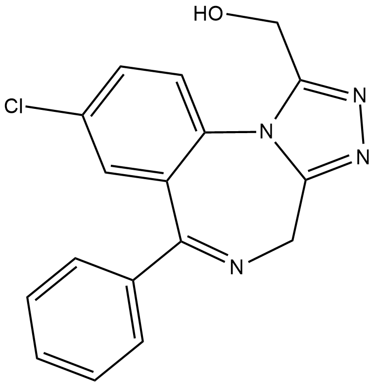 α-hydroxy Alprazolam Chemische Struktur