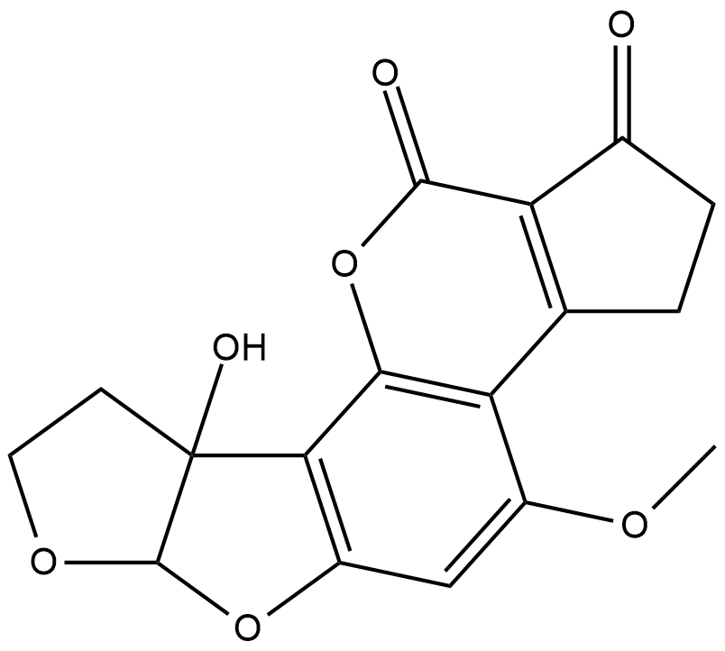 Aflatoxin M2 Chemische Struktur