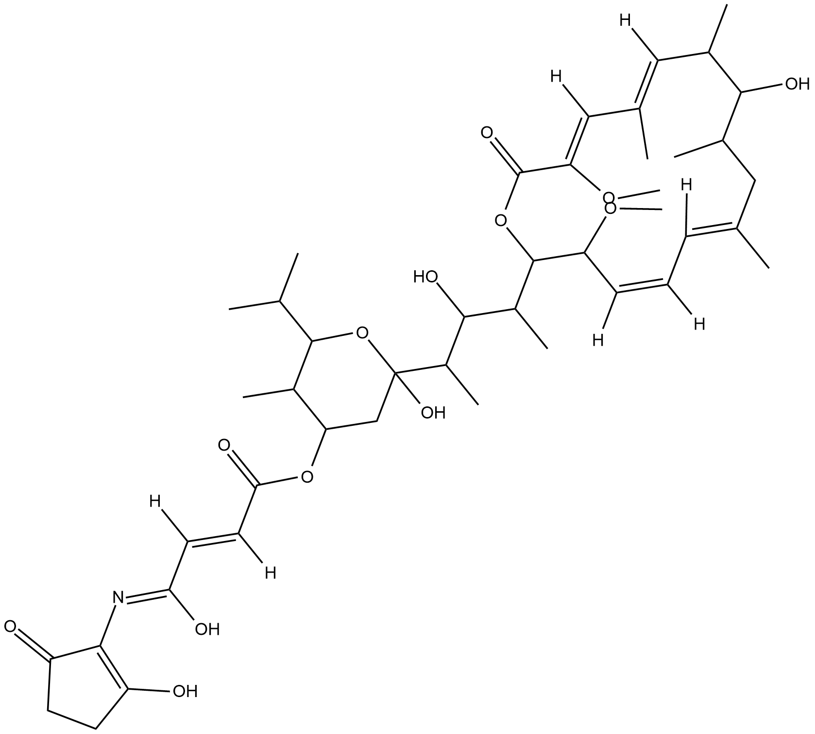 Bafilomycin B1 Chemische Struktur