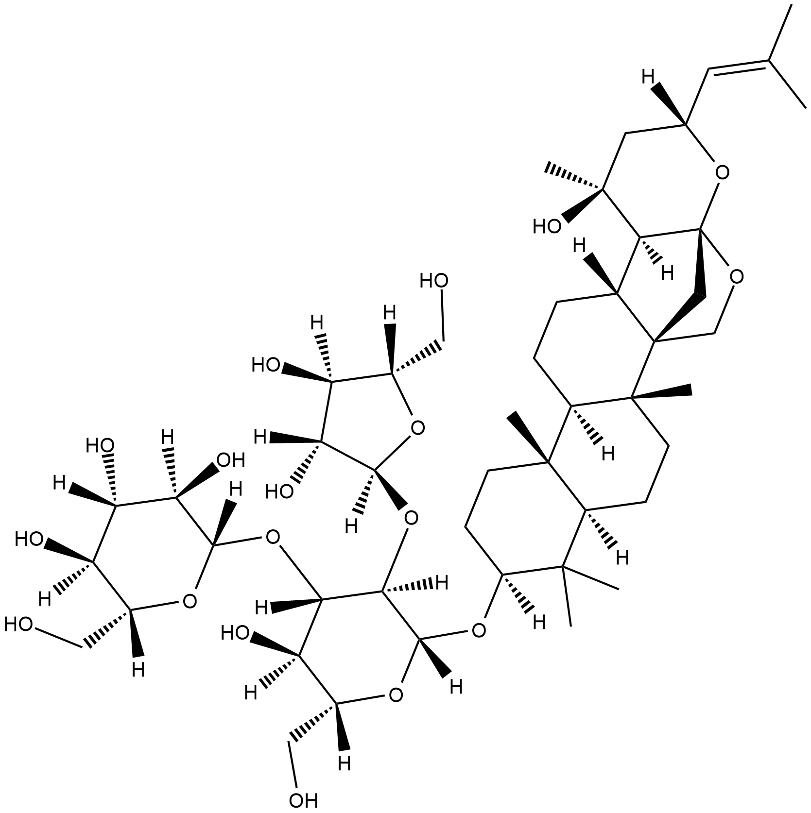 Bacoside A3 Chemische Struktur