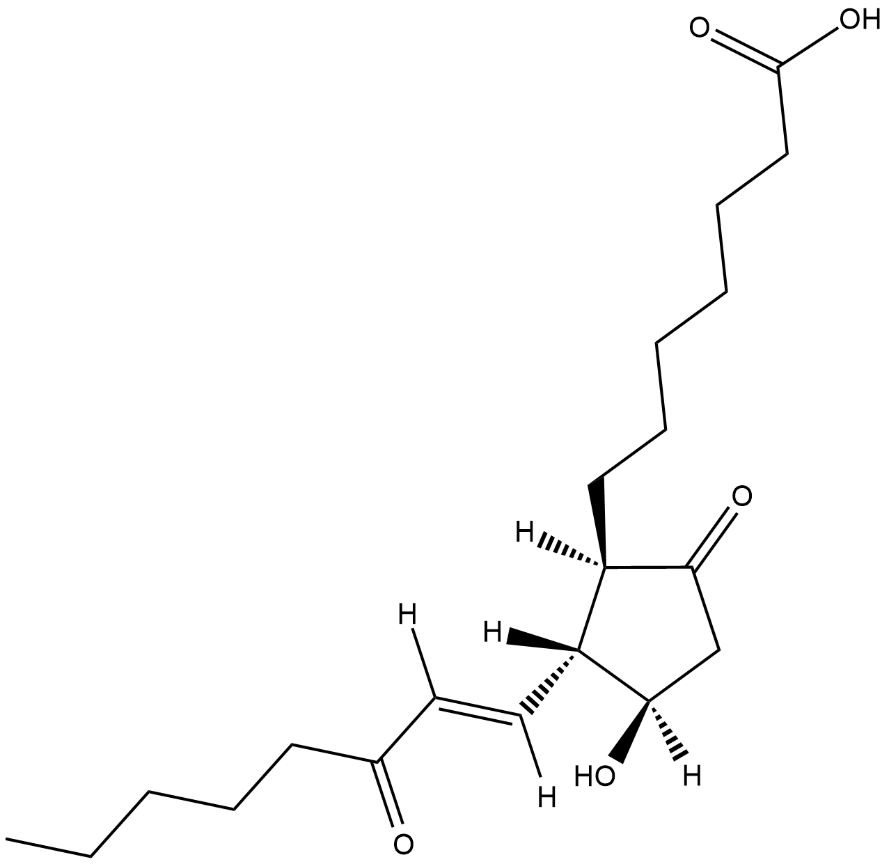 15-keto Prostaglandin E1  Chemical Structure