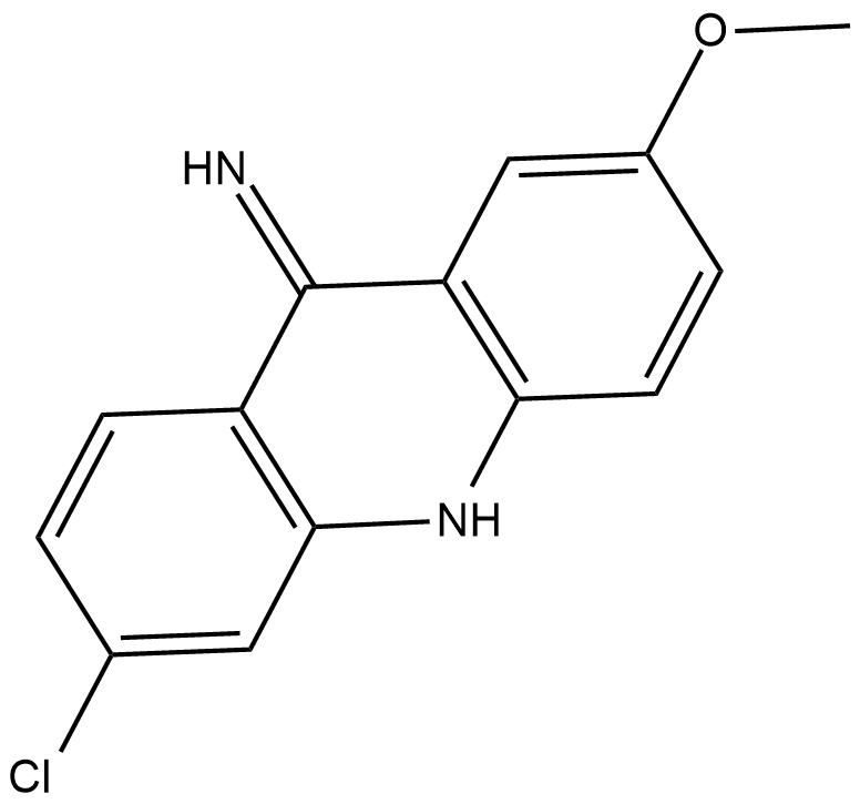 9-Amino-6-chloro-2-methoxyacridine 化学構造