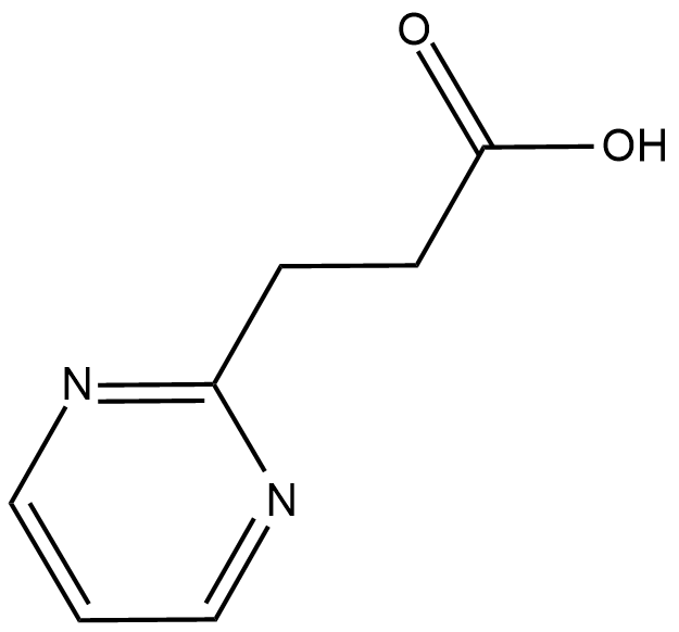 3-Pyrimidin-2-yl-Propionic Acid 化学構造