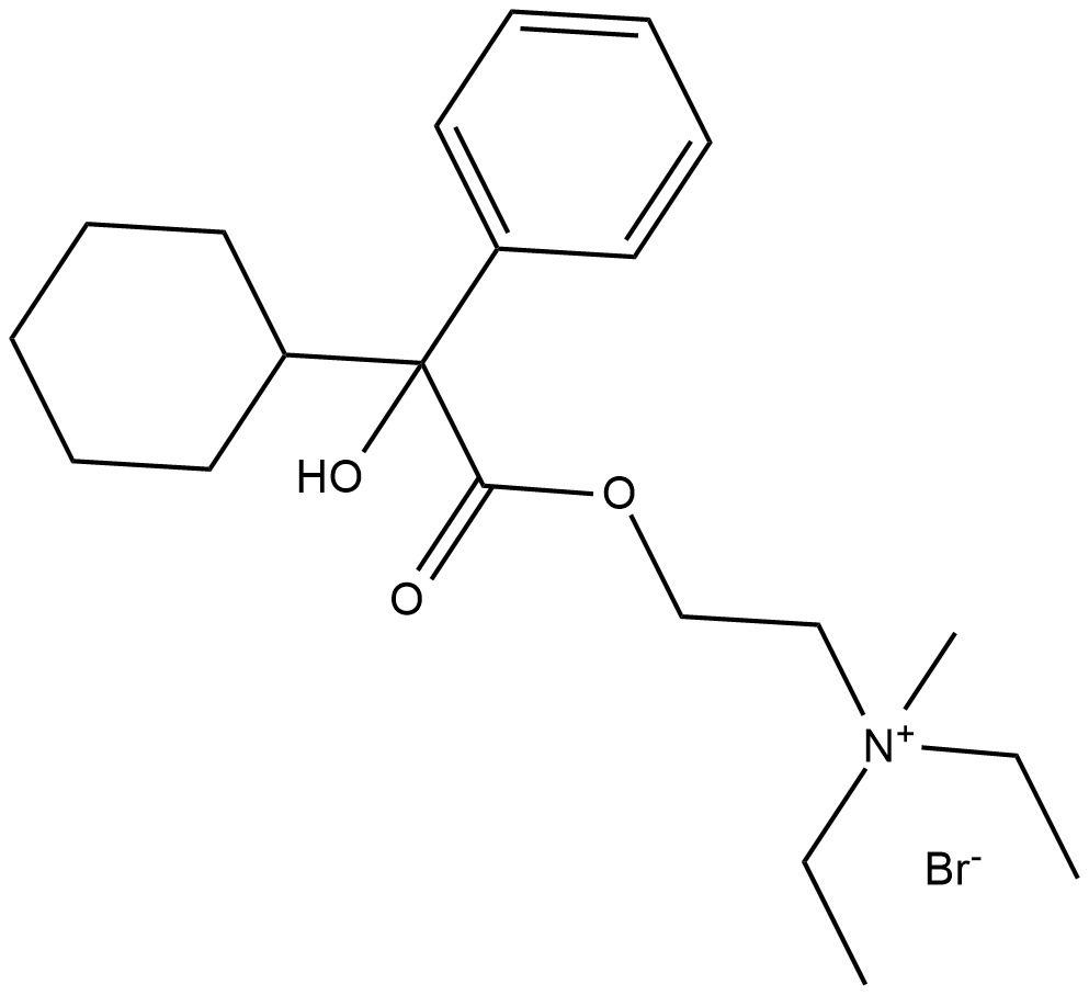 Oxyphenonium (bromide) Chemische Struktur