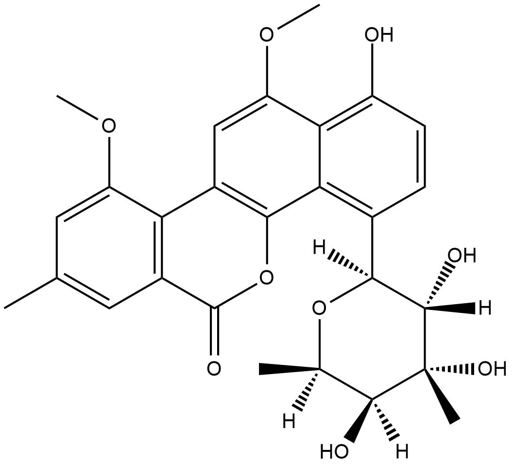 Chrysomycin B Chemische Struktur