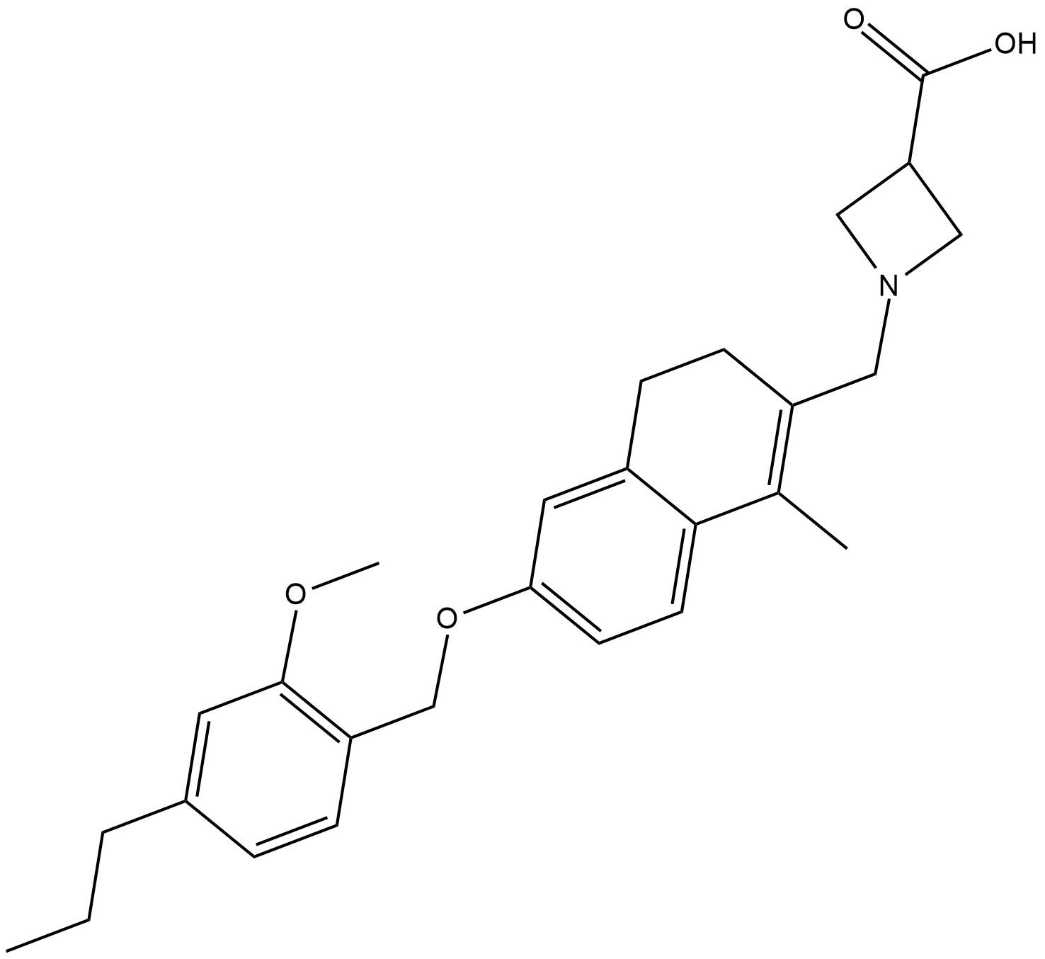 Ceralifimod 化学構造
