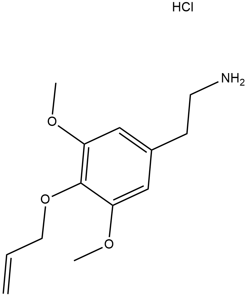Allylescaline (hydrochloride) Chemische Struktur