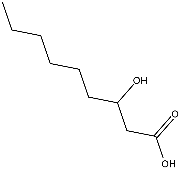 3-hydroxy Nonanoic Acid  Chemical Structure