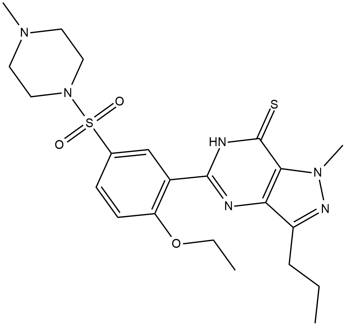 Thiosildenafil  Chemical Structure