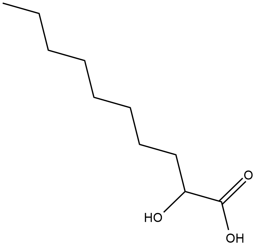 2-hydroxy Decanoic Acid  Chemical Structure