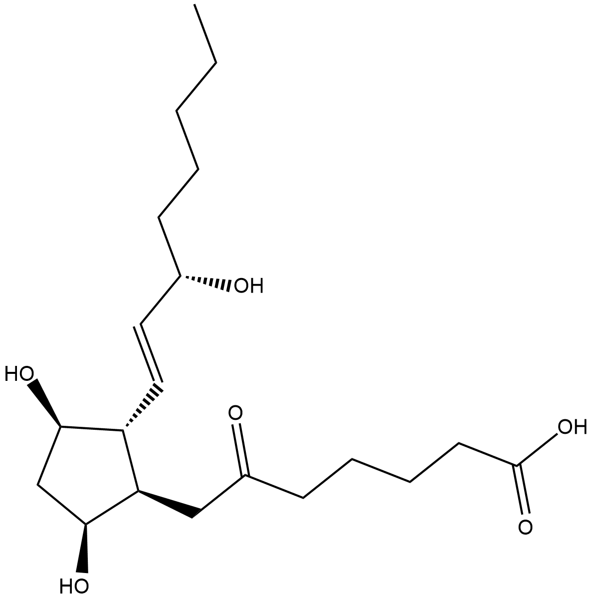 6-keto Prostaglandin F1α التركيب الكيميائي