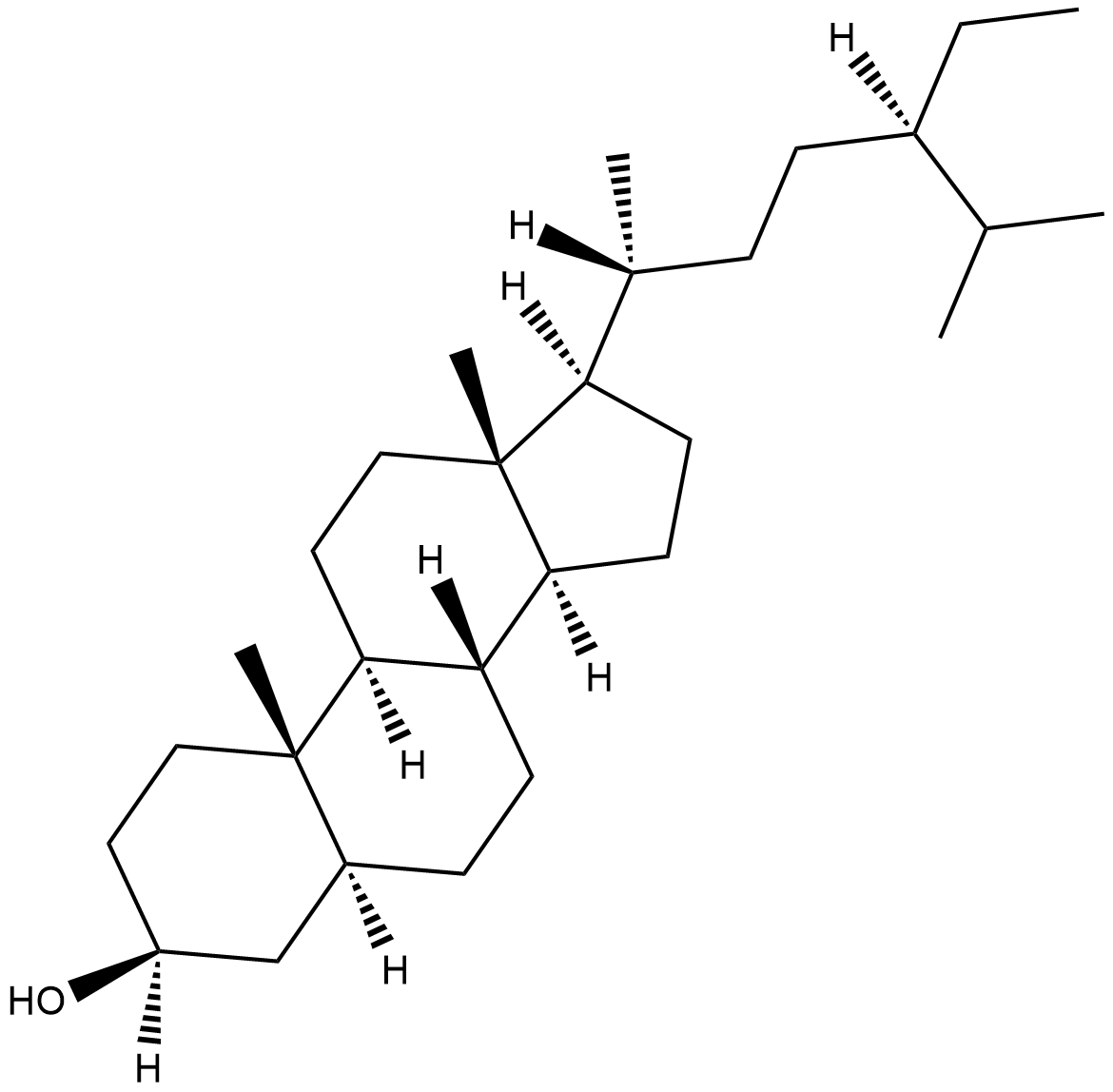 Sitostanol Chemische Struktur