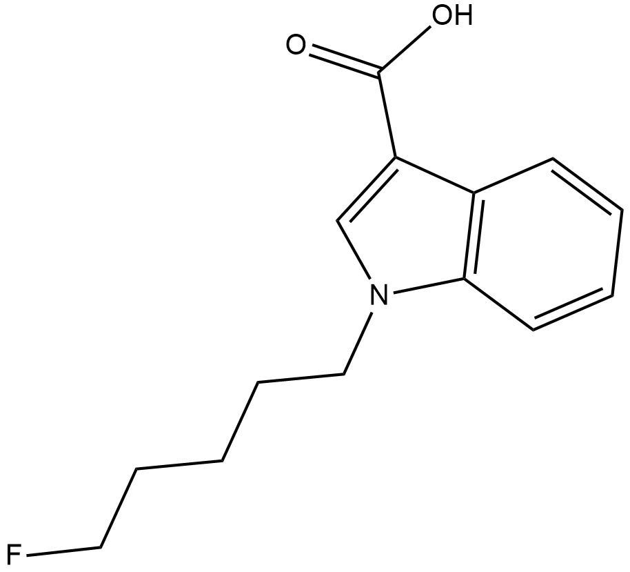 5-fluoro PB-22 3-carboxyindole metabolite Chemische Struktur
