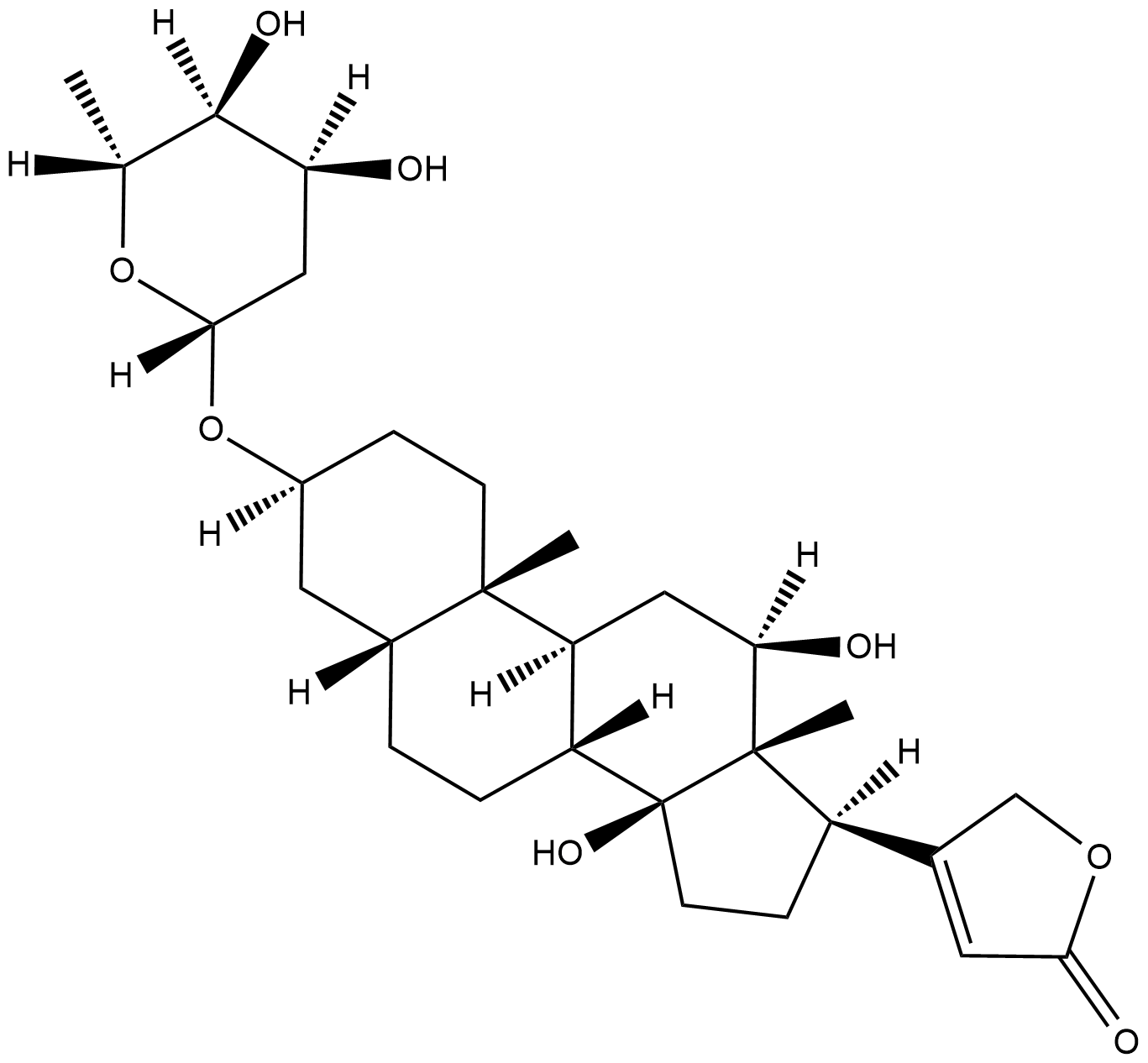 Digoxigenin Monodigitoxoside  Chemical Structure