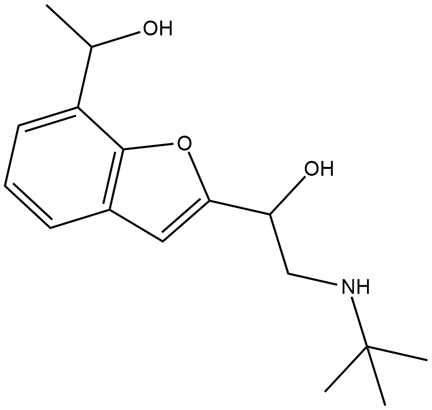 1'-hydroxy Bufuralol 化学構造