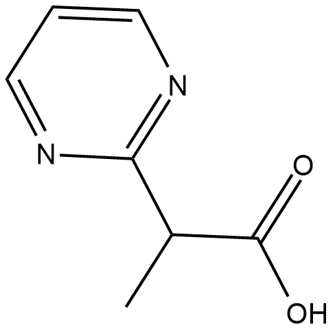 2-Pyrimidin-2-yl-Propionic Acid Chemical Structure