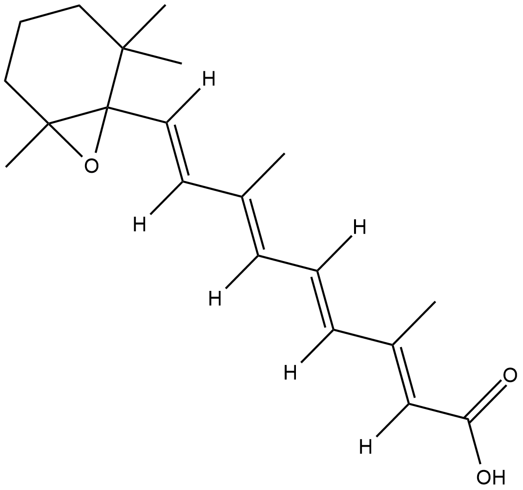 all-trans-5,6-epoxy Retinoic Acid  Chemical Structure