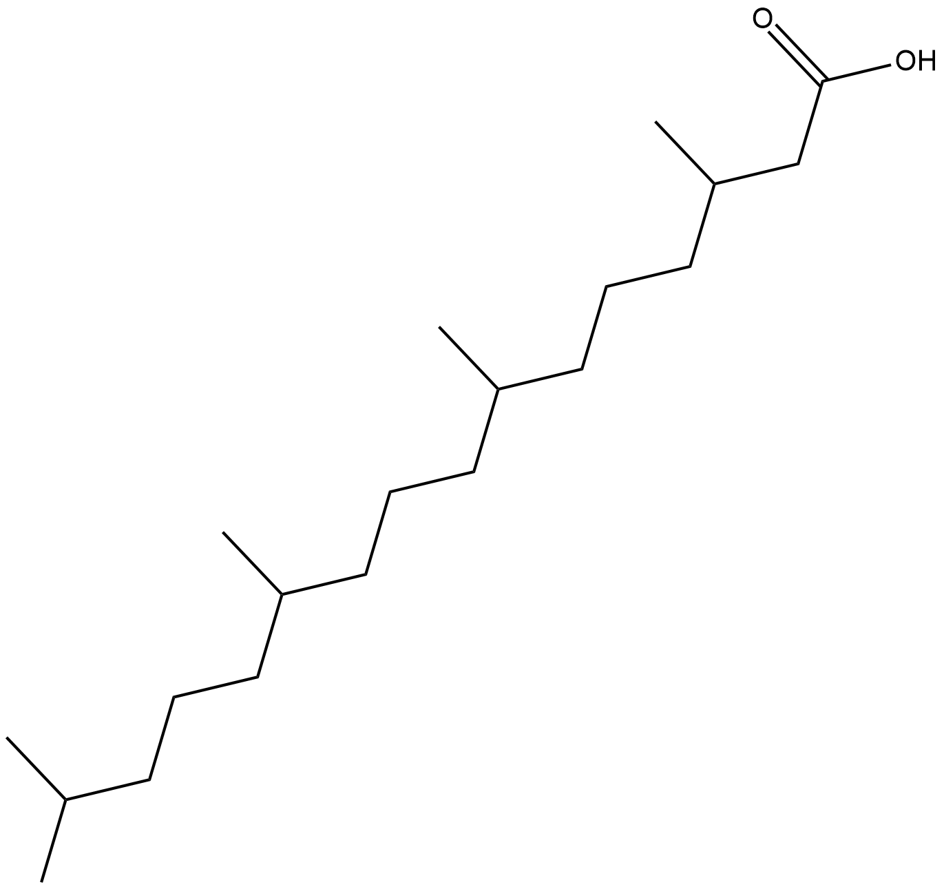 Phytanic Acid  Chemical Structure