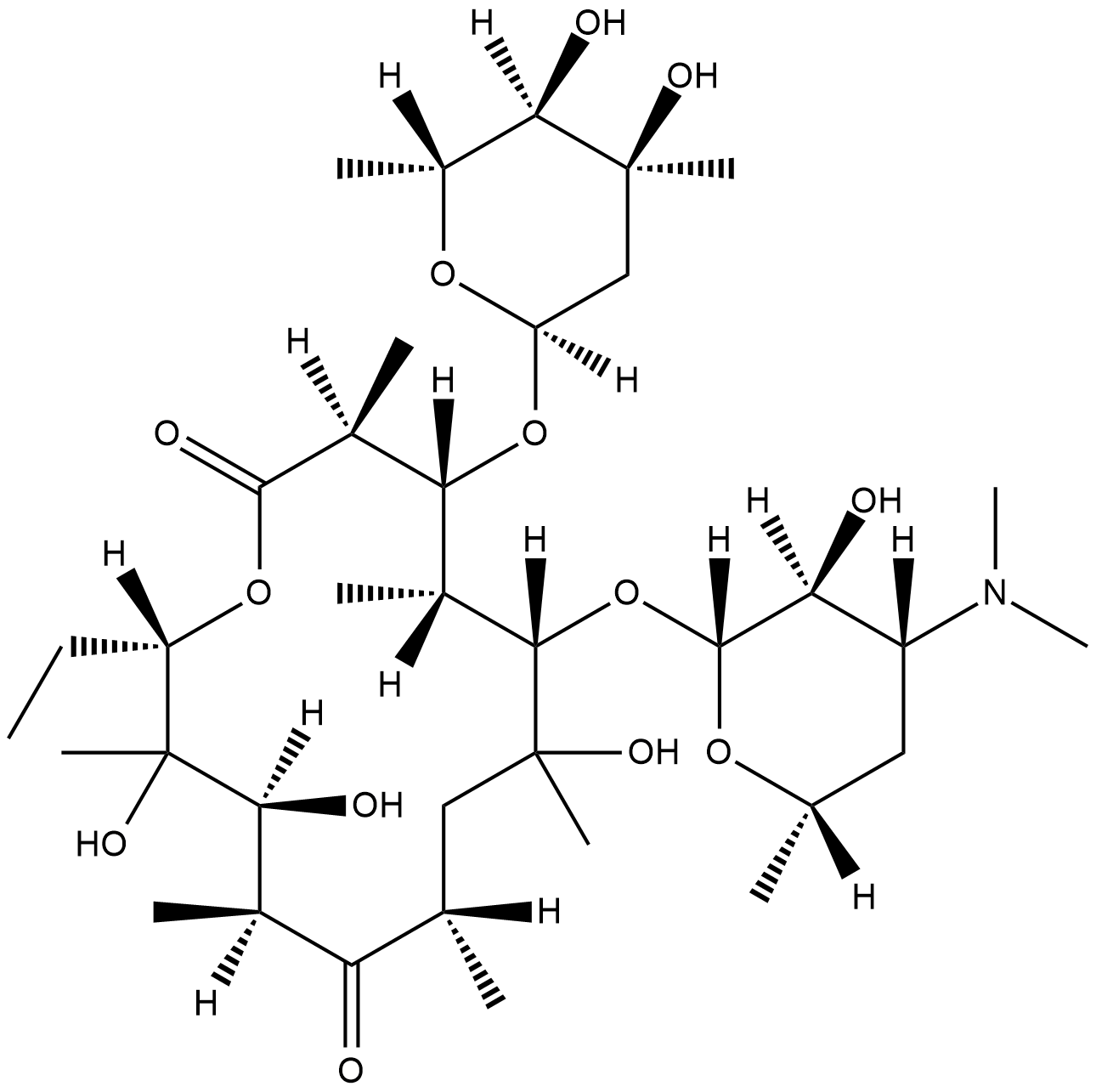Erythromycin C  Chemical Structure