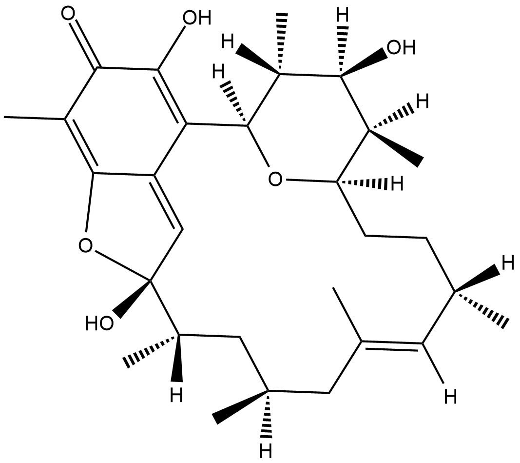 Kendomycin 化学構造