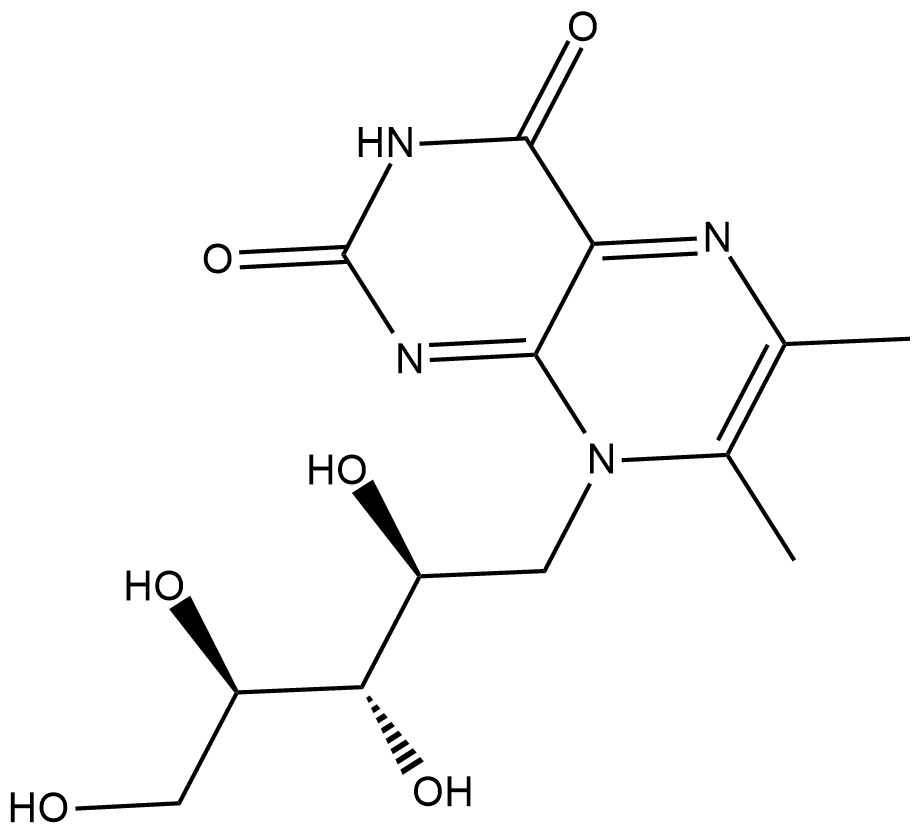 6,7-dimethyl-8-Ribityllumazine Chemische Struktur