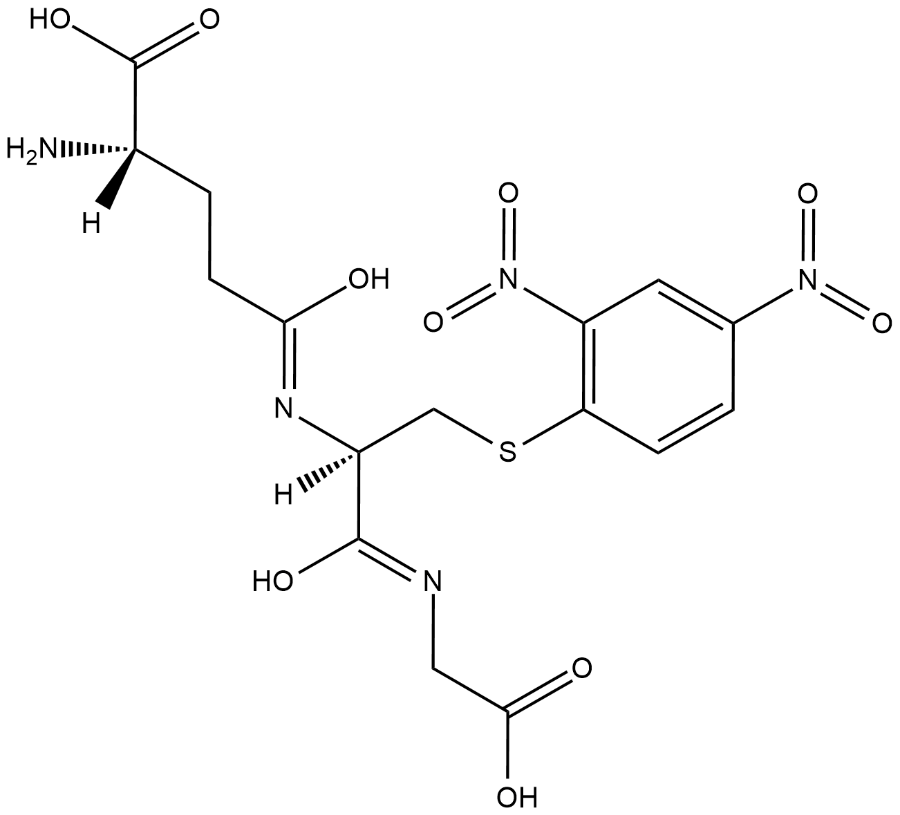 S-(2,4-Dinitrophenyl)-Glutathione Chemical Structure