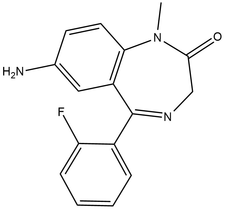 7-Aminoflunitrazepam Chemische Struktur