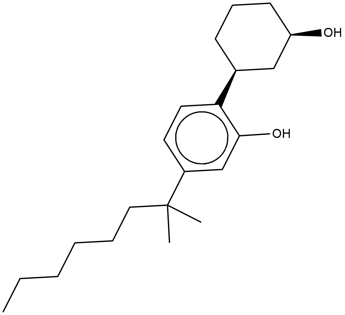 (±)-CP 47,497 (exempt preparation) 化学構造