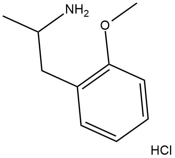 2-Methoxyamphetamine (hydrochloride) Chemische Struktur
