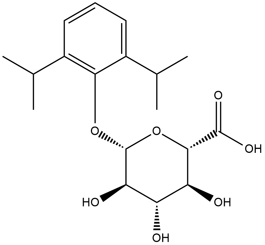 Propofol β-D-Glucuronide 化学構造