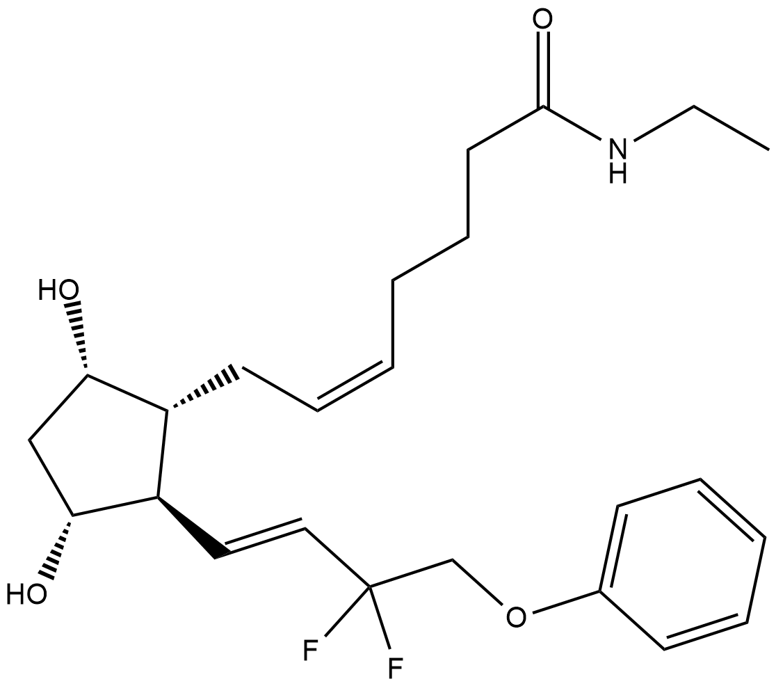 Tafluprost ethyl amide 化学構造