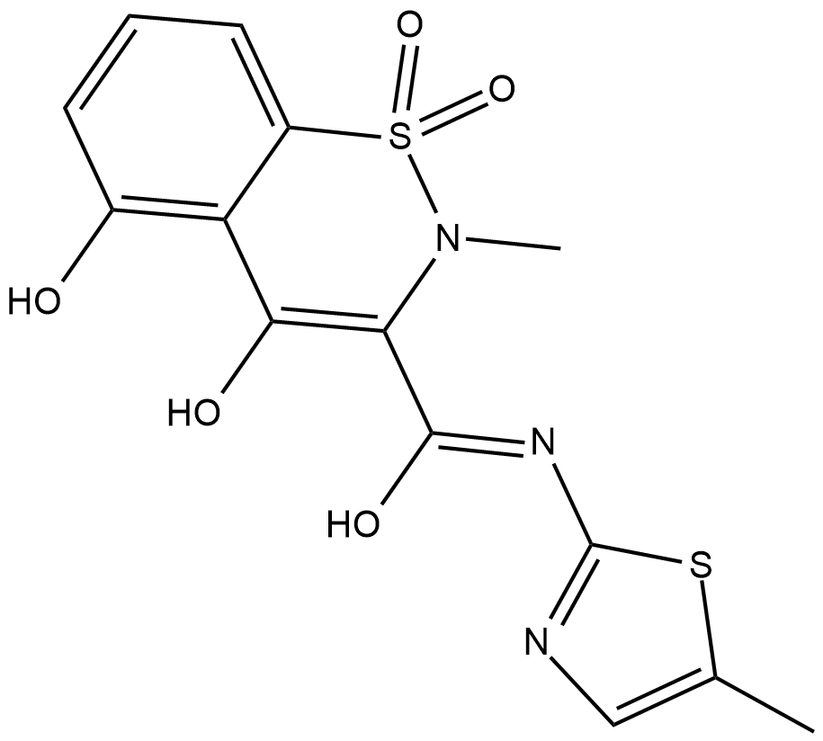 5'-hydroxy Meloxicam Chemische Struktur