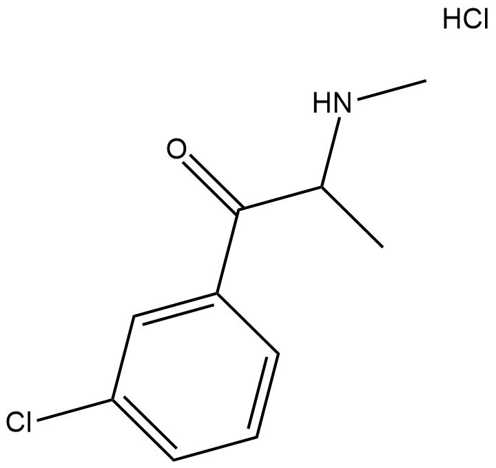 3-Chloromethcathinone (hydrochloride) 化学構造