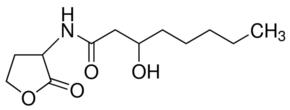 N-(3-Hydroxyoctanoyl)-DL-homoserine lactone  التركيب الكيميائي