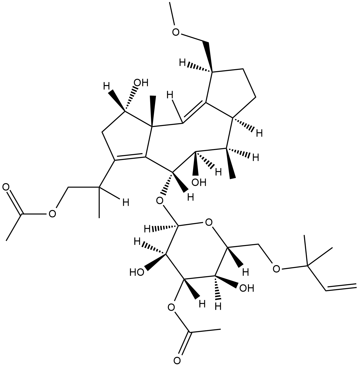 Fusicoccin Chemische Struktur