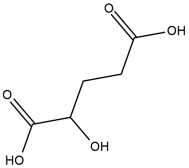 α-Hydroxyglutaric Acid 化学構造