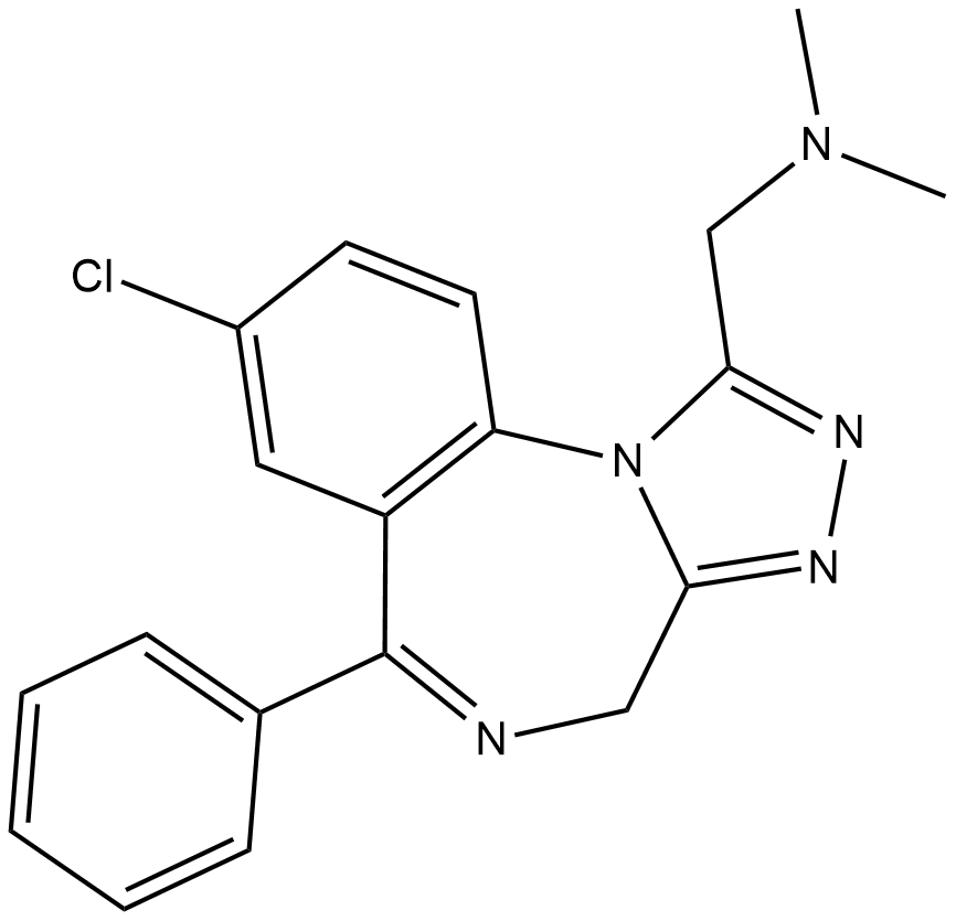 Adinazolam 化学構造