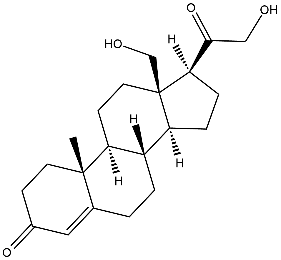 18-hydroxy-11-deoxy Corticosterone  Chemical Structure