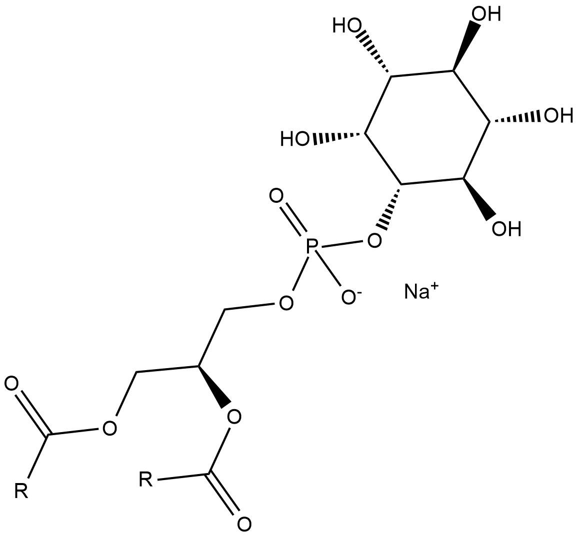 Phosphatidylinositols (soy) (sodium salt) 化学構造