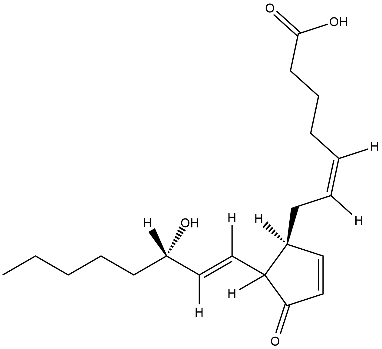 Prostaglandin J2 التركيب الكيميائي
