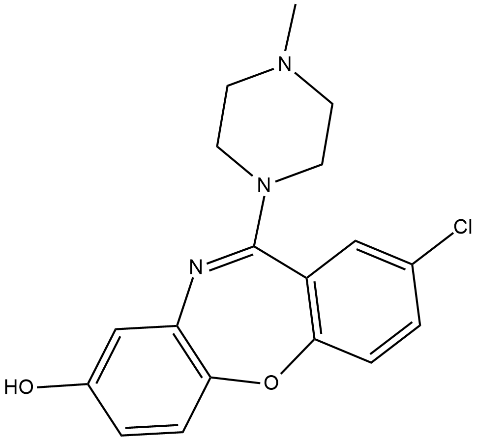 8-hydroxy Loxapine Chemische Struktur