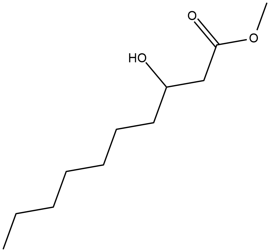 3-hydroxy Decanoic Acid methyl ester Chemische Struktur
