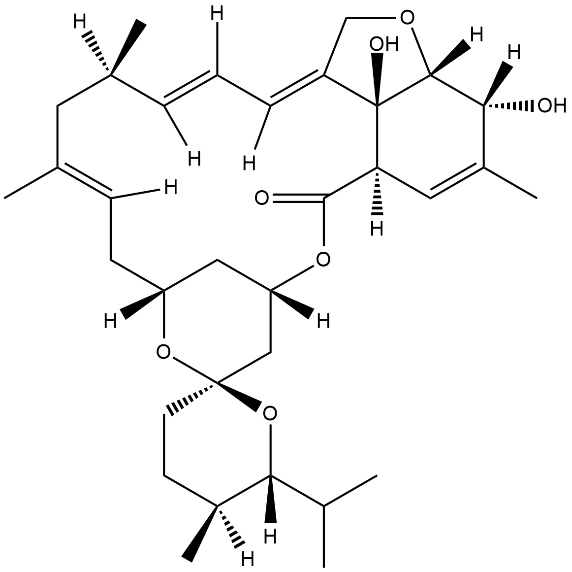Milbemycin D التركيب الكيميائي