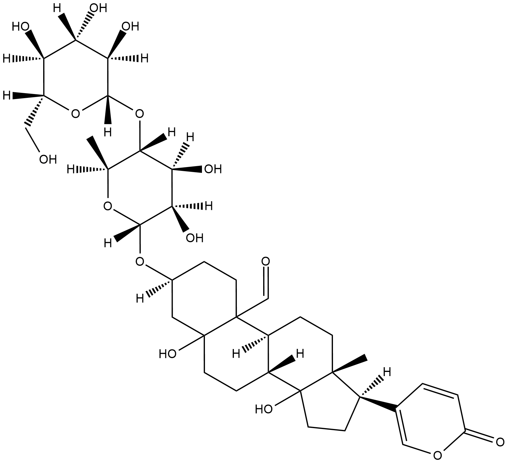 Hellebrin Chemische Struktur