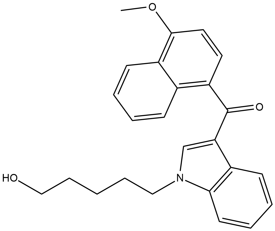 JWH 081 N-(5-hydroxypentyl) metabolite Chemical Structure