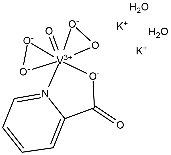 bpV(pic) (potassium hydrate) 化学構造