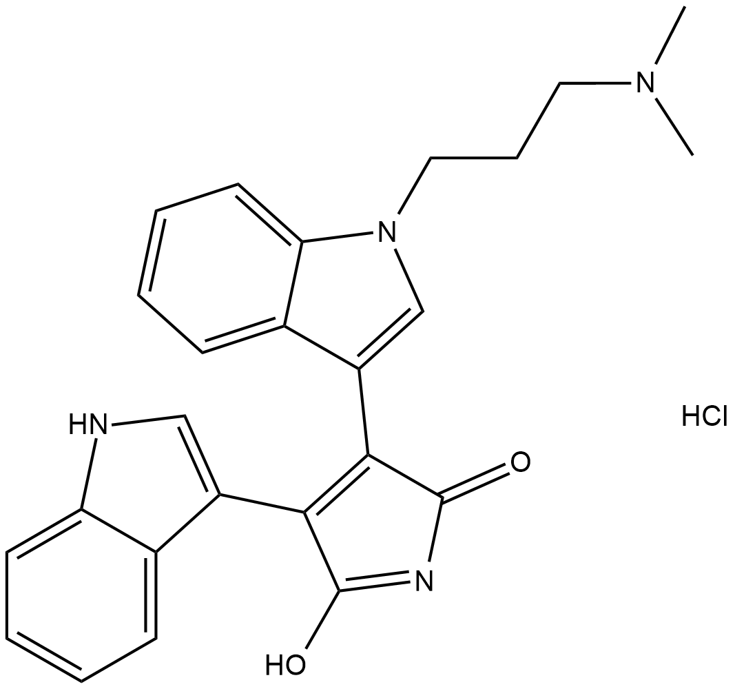 Bisindolylmaleimide I (hydrochloride) التركيب الكيميائي